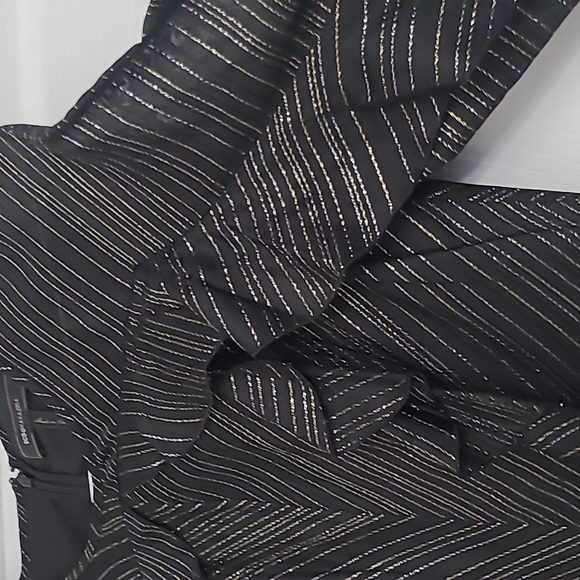 BCBG Maxazria Metallic Ruffle Dress - Picture 2 of 3